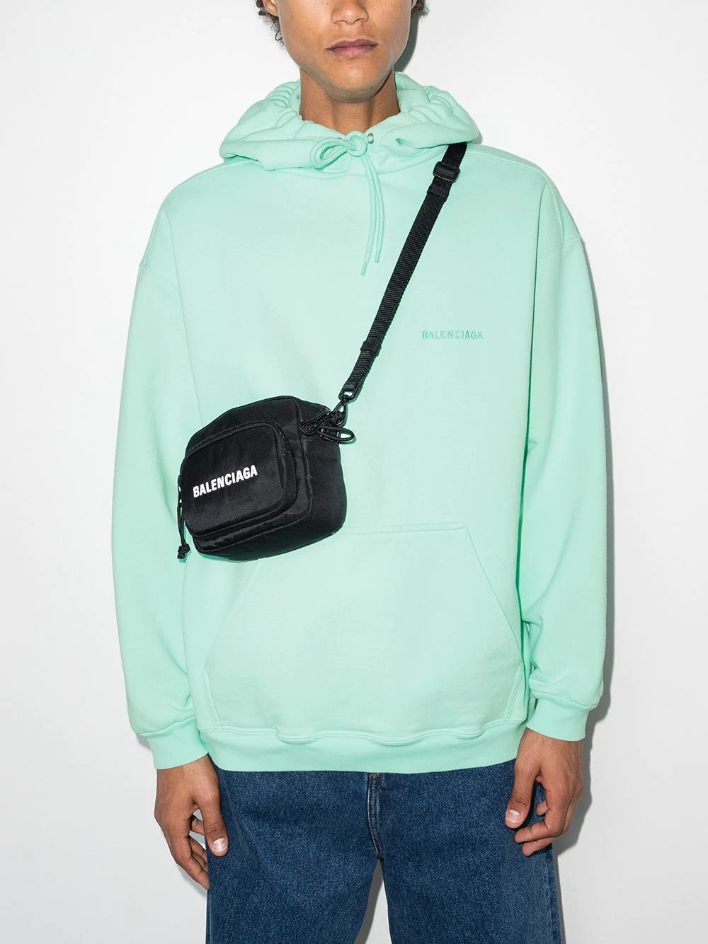 embroidered logo hoodie - 2