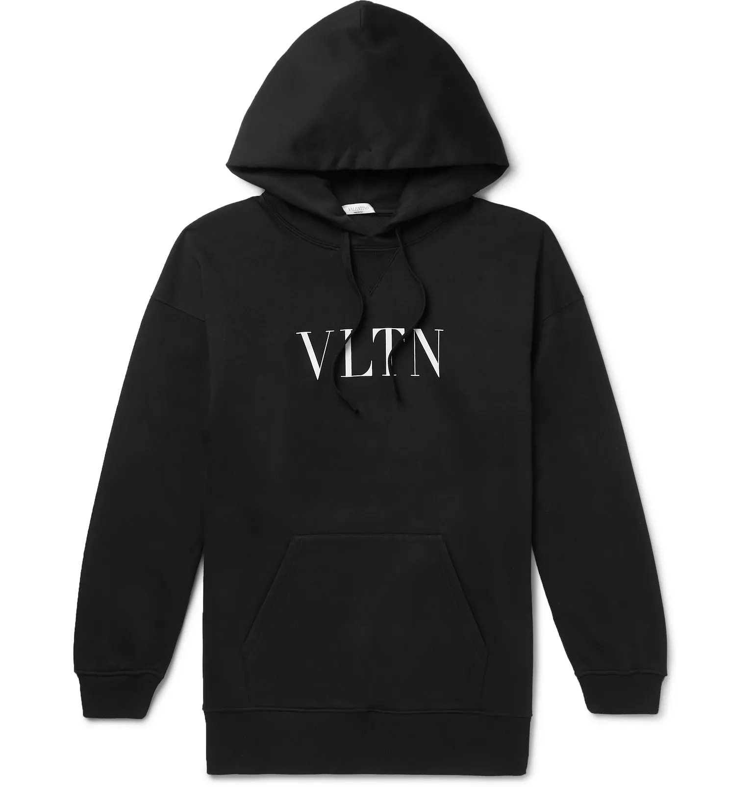 Oversized Logo-Print Loopback Cotton-Blend Jersey Hoodie - 1