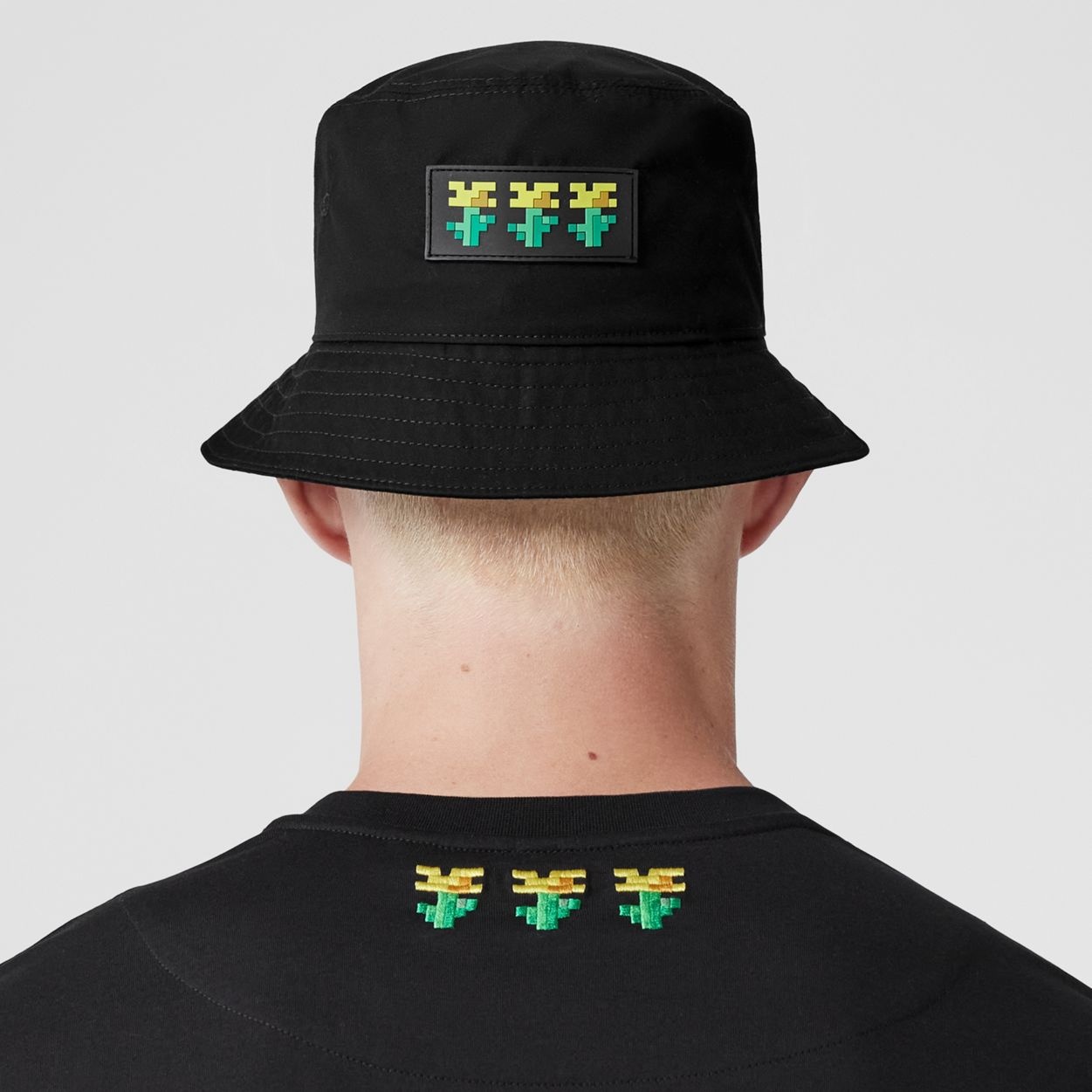Logo Appliqué Cotton Gabardine Bucket Hat - 5
