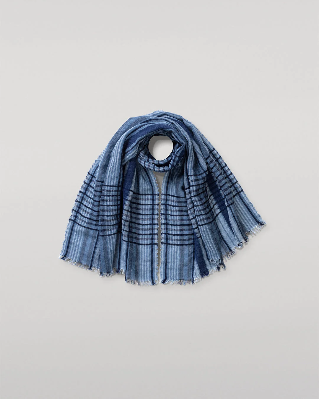 Crawton Graphic Stripe Navy Scarf - 1