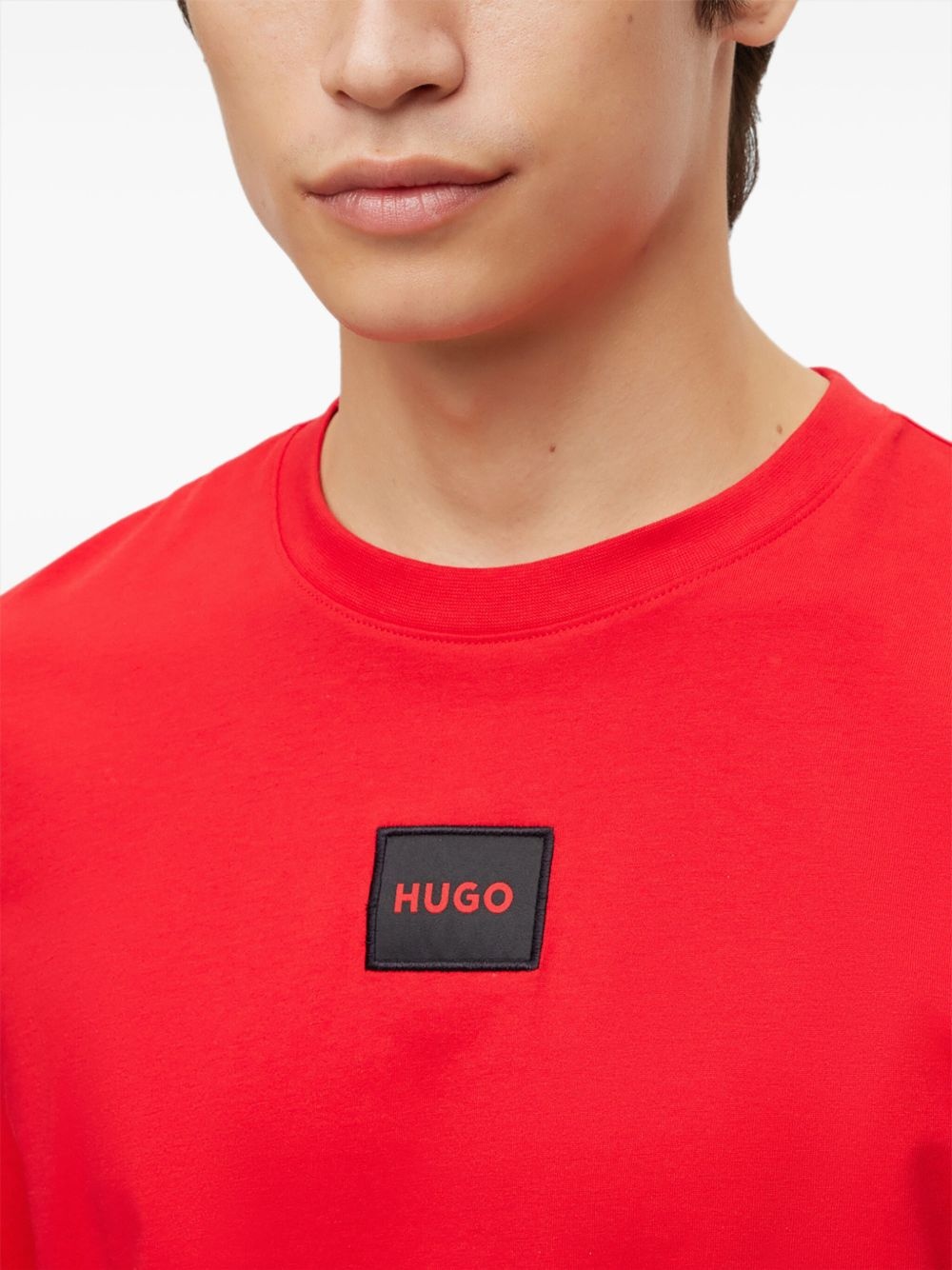 logo-appliqué cotton T-shirt - 5