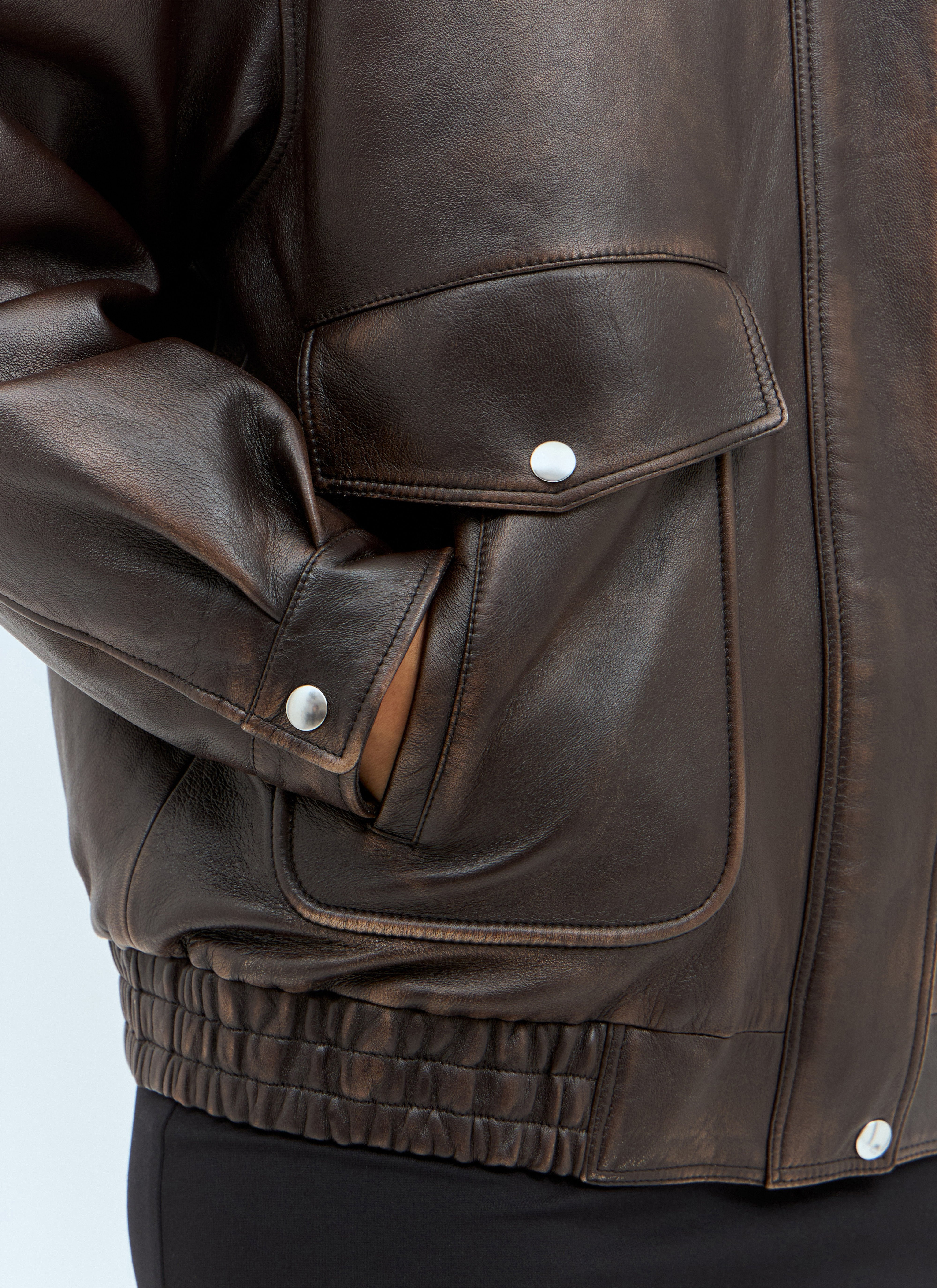 Miu Miu Women Padded Leather Jacket - 6