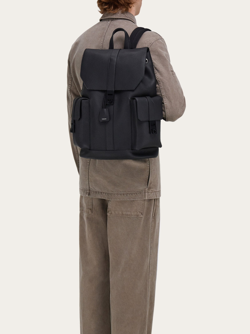 FERRAGAMO Utility backpack with Hug buckle outlook