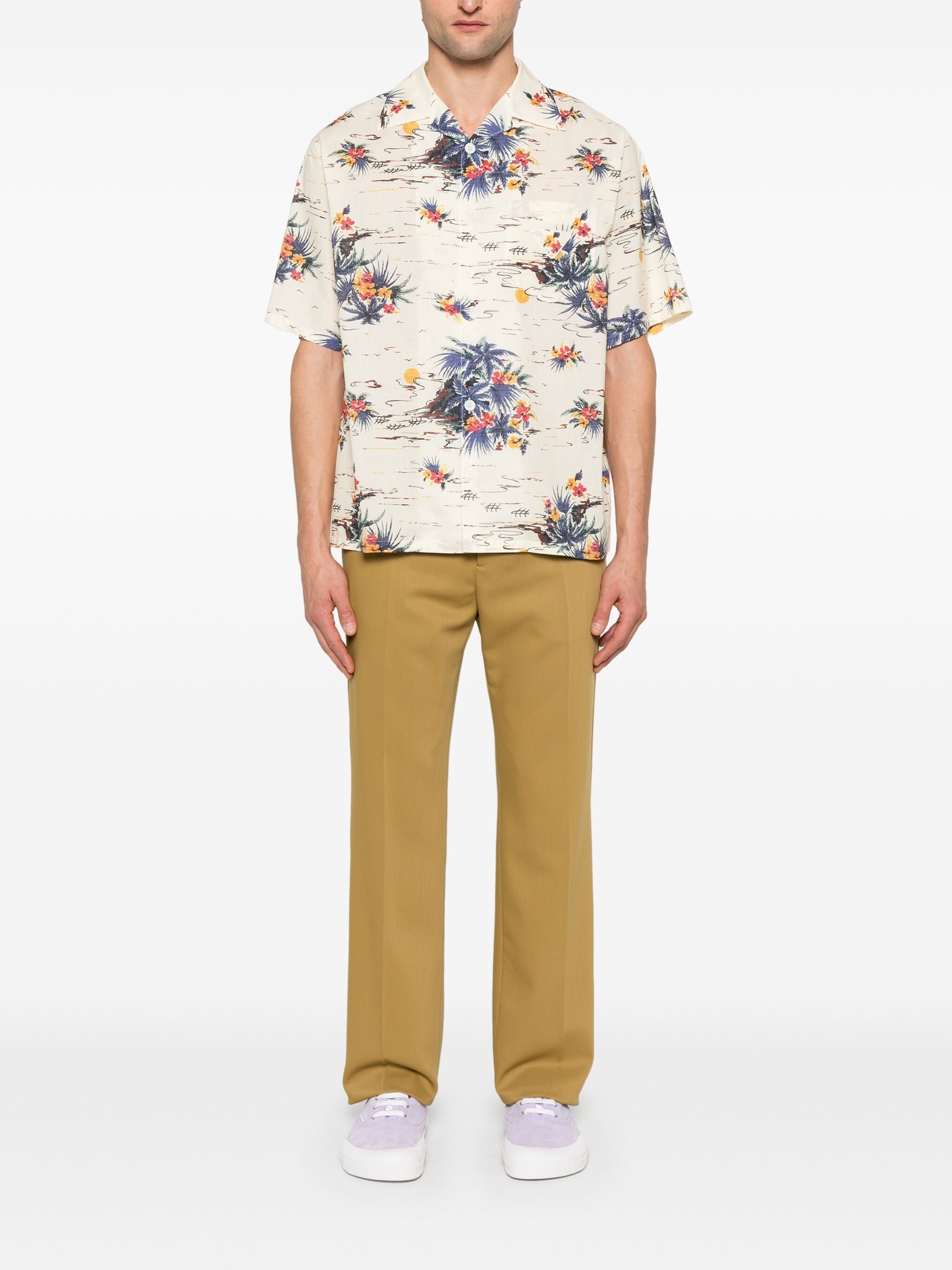 Sunset-print Shirt - 5