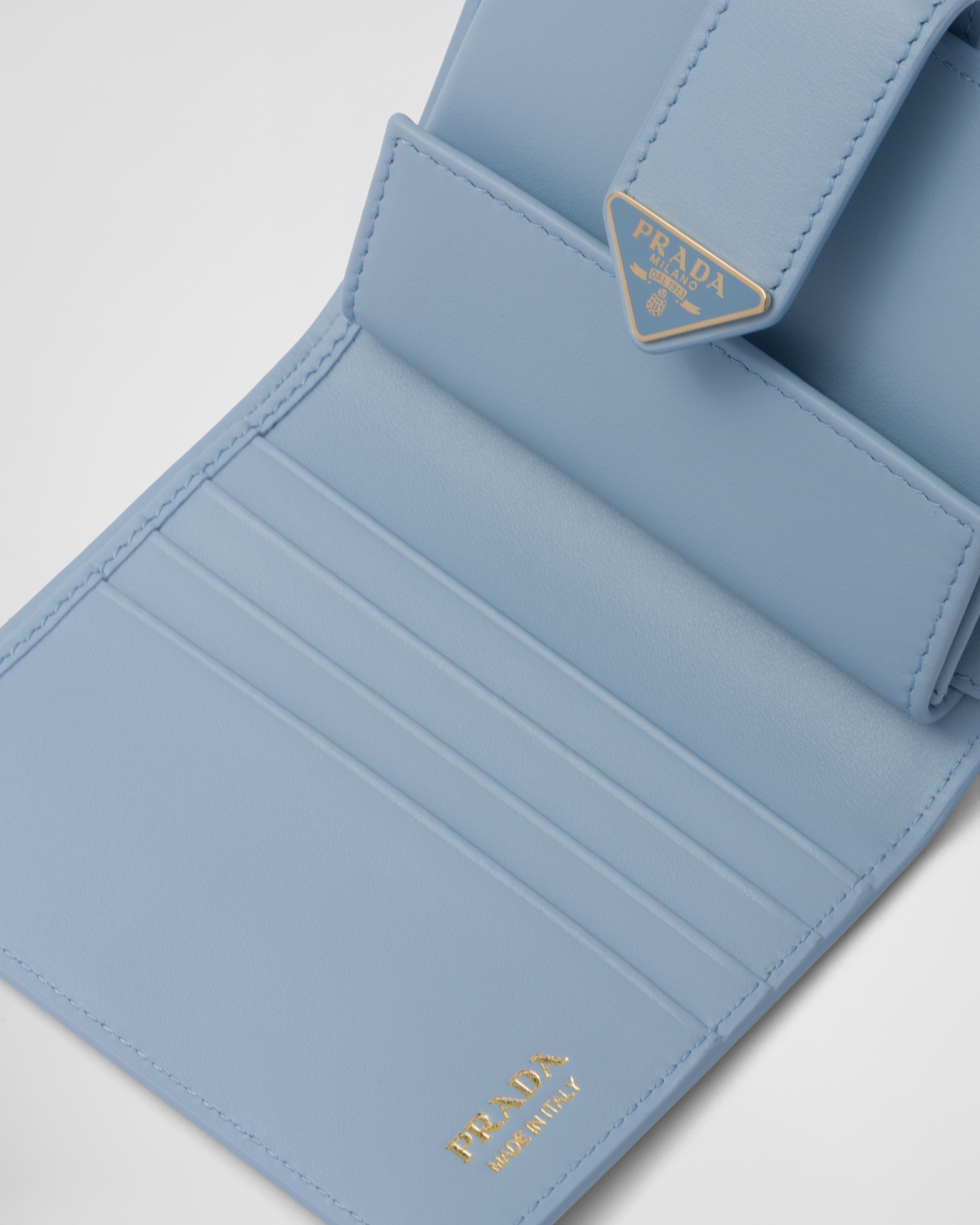 Small Saffiano and smooth leather wallet 5