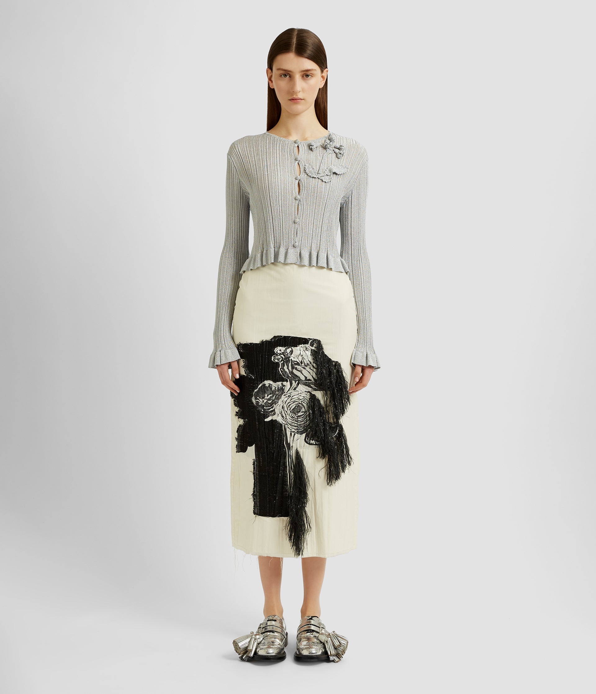 LUREX PLISSE CARDIGAN - 2