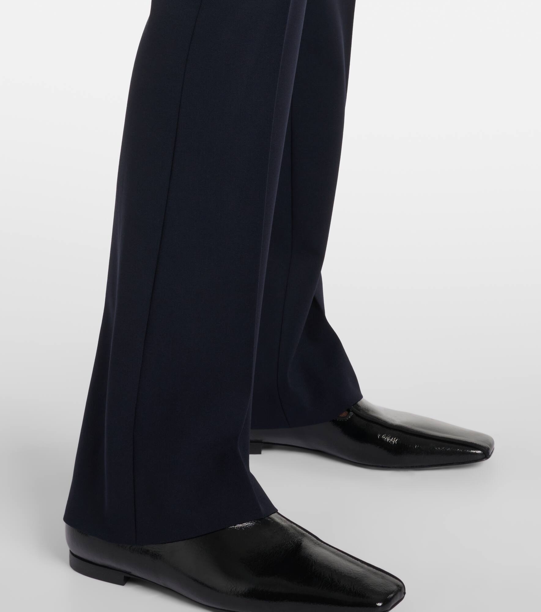 Jem wool-blend crêpe slim pants - 5