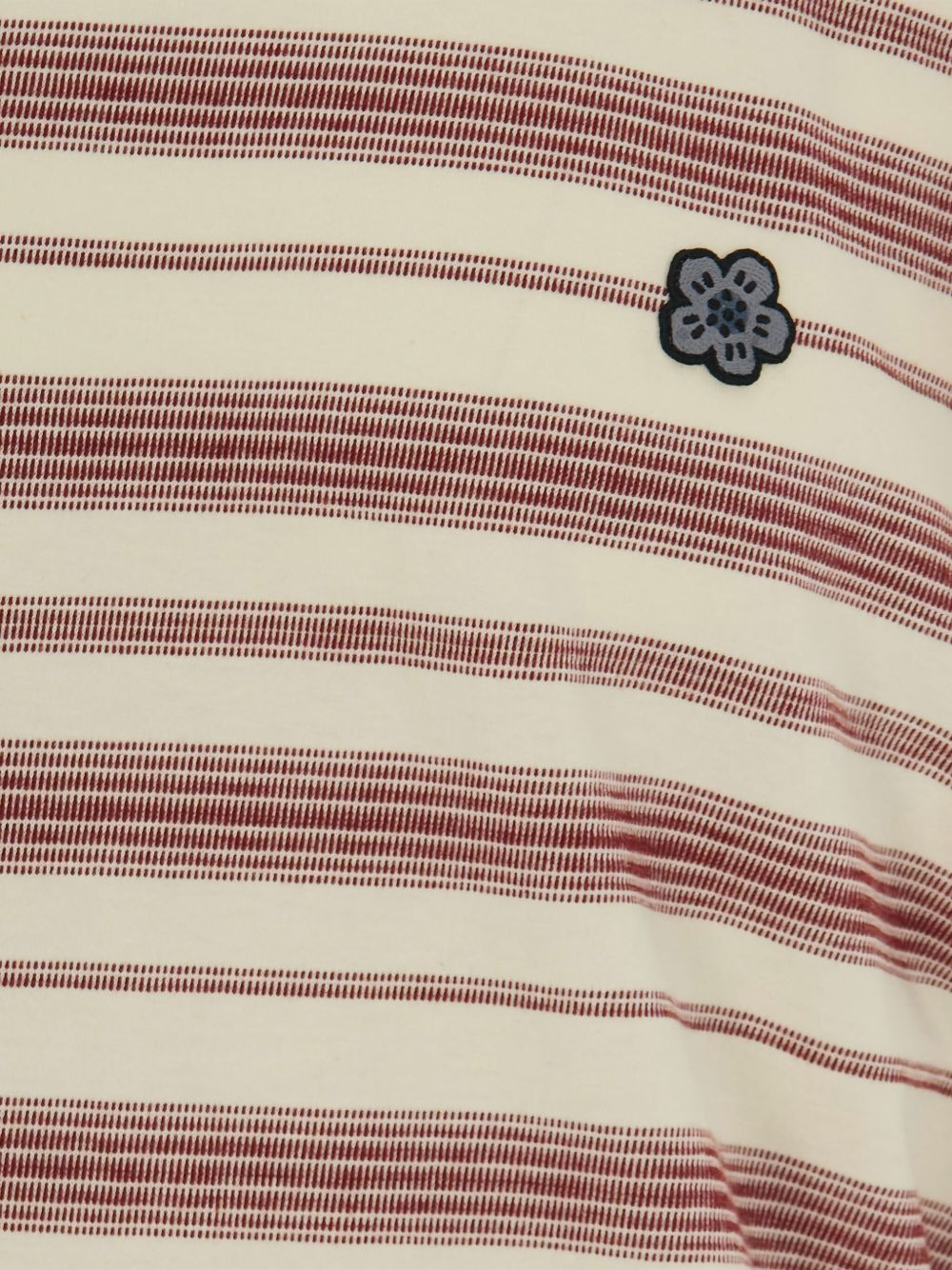 Boke Flower striped flower-embellished T-shirt - 3