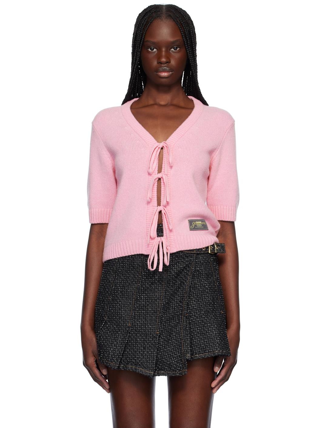 Pink Future Wool Mix Cardigan - 1
