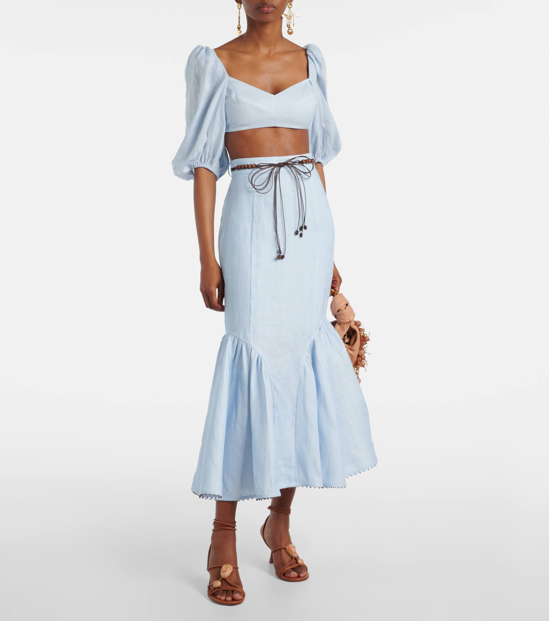 Rhiannon linen midi skirt - 2