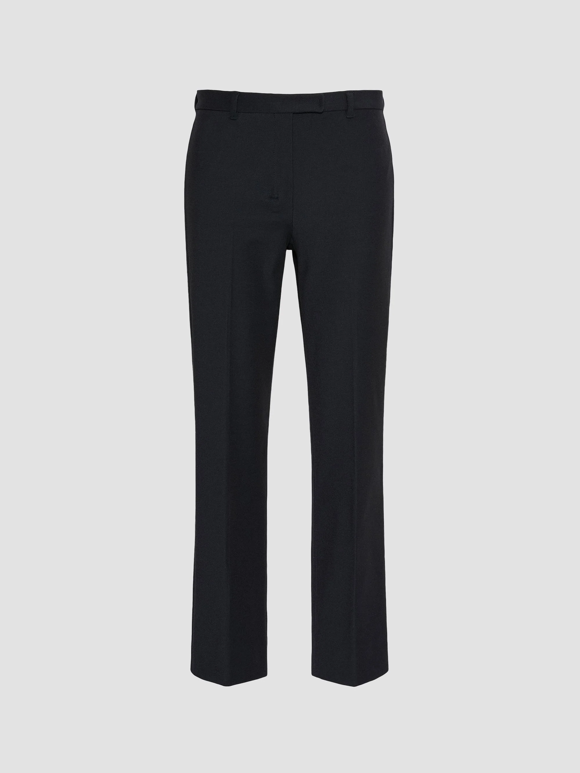 Women's Stretch Cotton Blend Trousers - Midnight Blue - 1