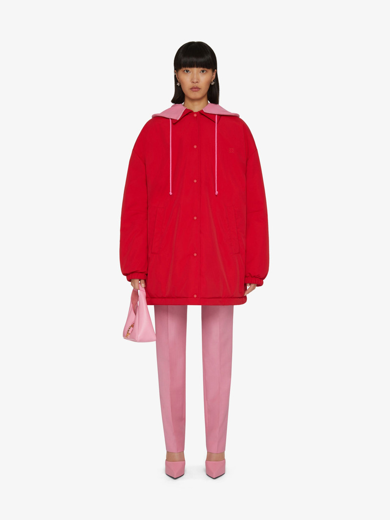 Givenchy OVERSIZED PUFFER JACKET IN NYLON WITH REMOVABLE HOOD outlook