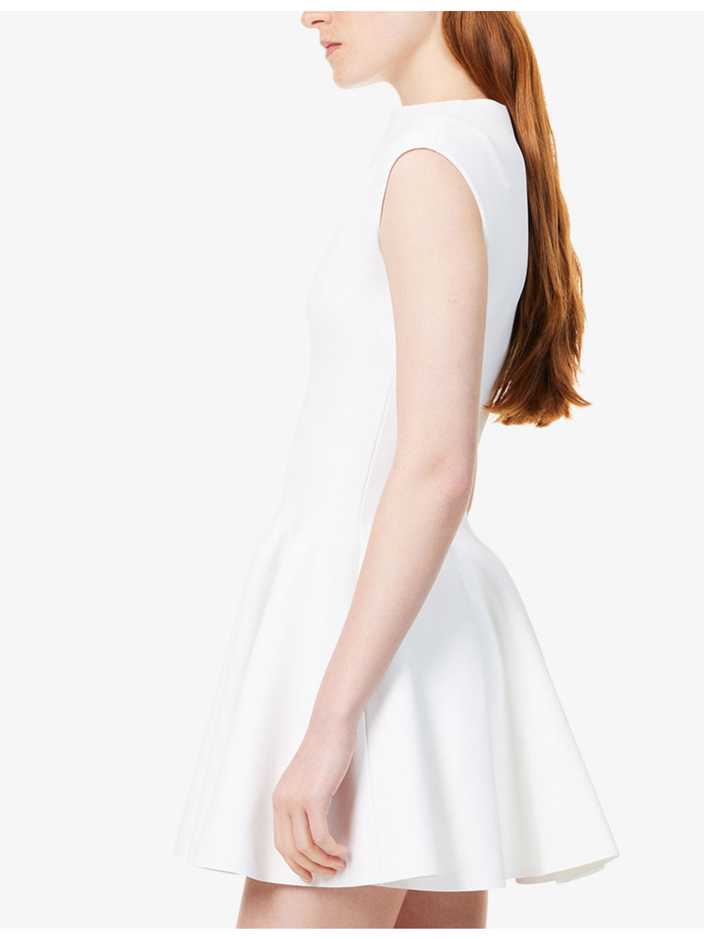 Skater Pleated Knitted Mini Dress - 3
