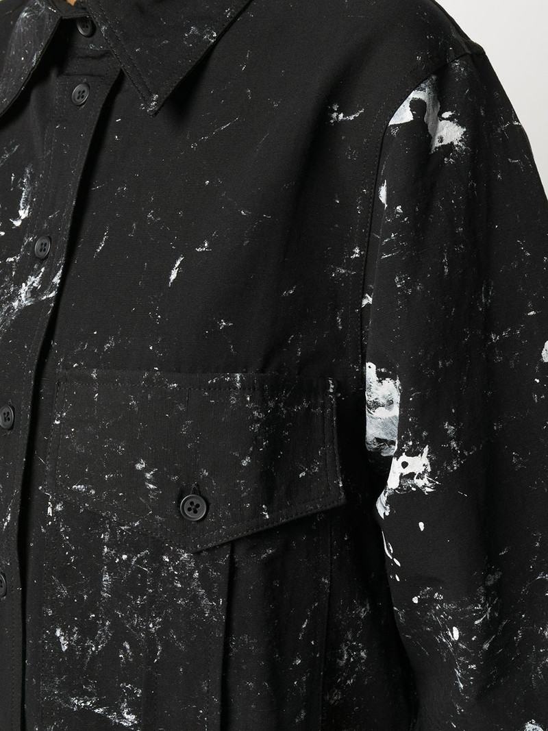 paint-splatter short sleeve shirt 5