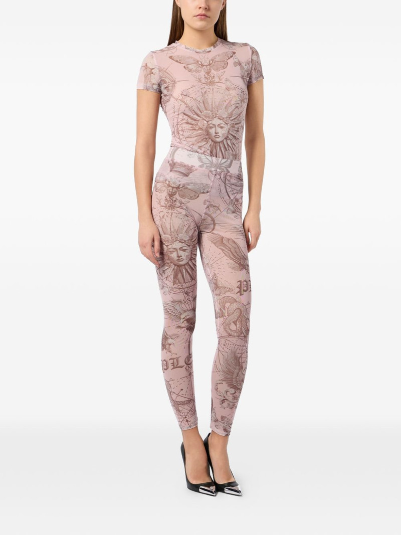 PHILIPP PLEIN printed leggings outlook