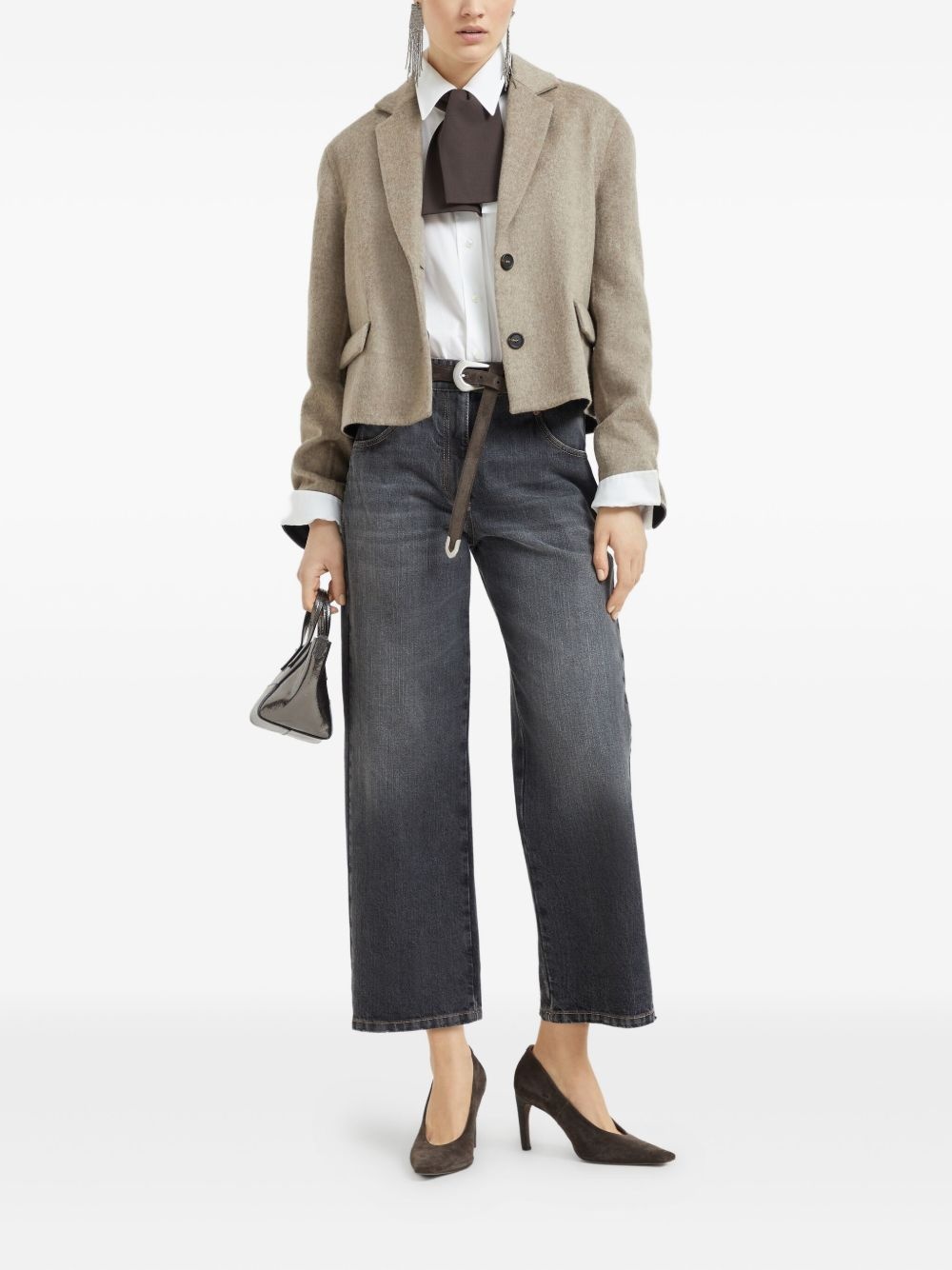 cropped blazer - 2
