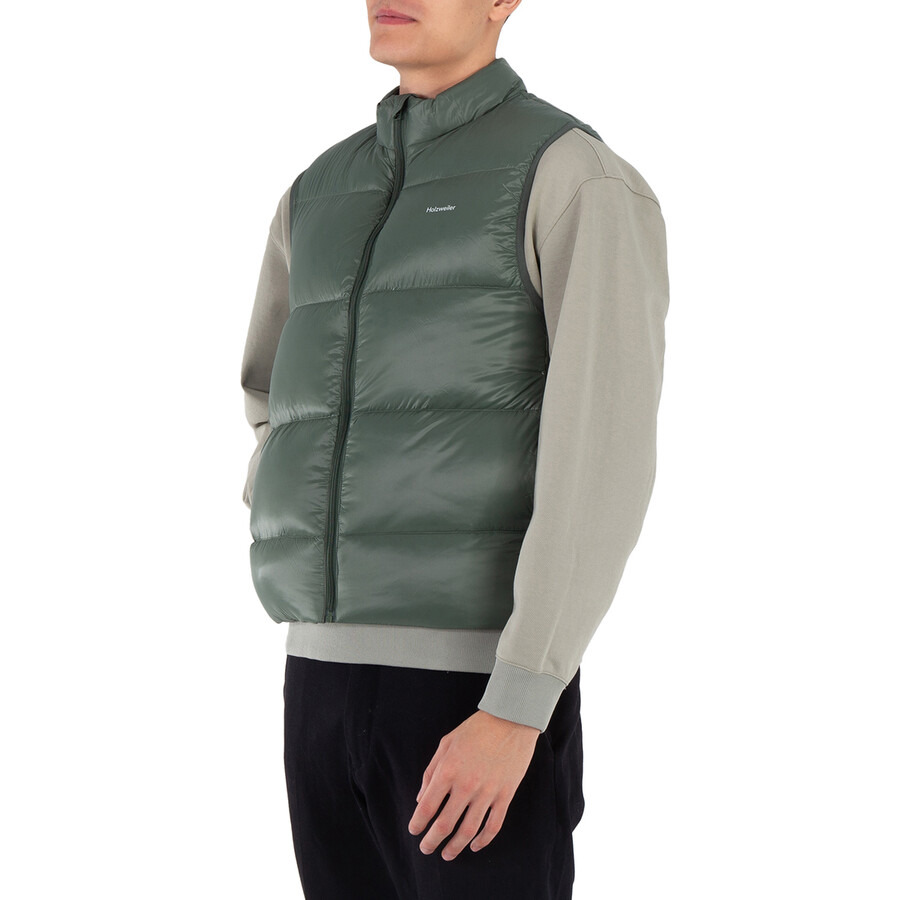 Holzweiler Men's Dark Green Shiny Daff Down Vest - 2