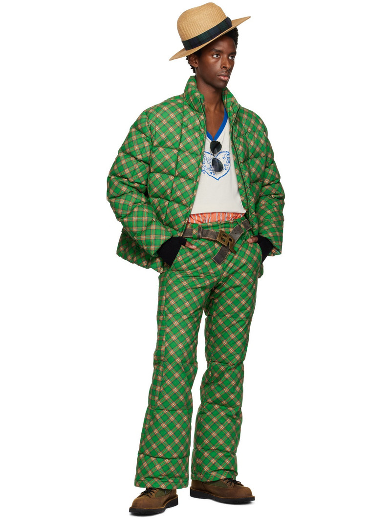 ERL Green Check Down Jacket outlook