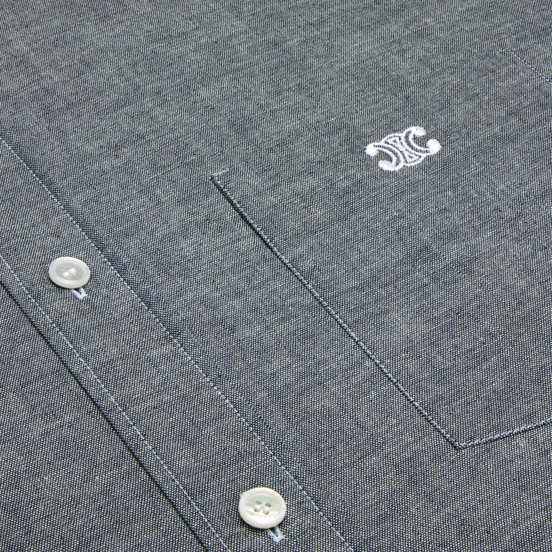 loose shirt in light chambray cotton - 4
