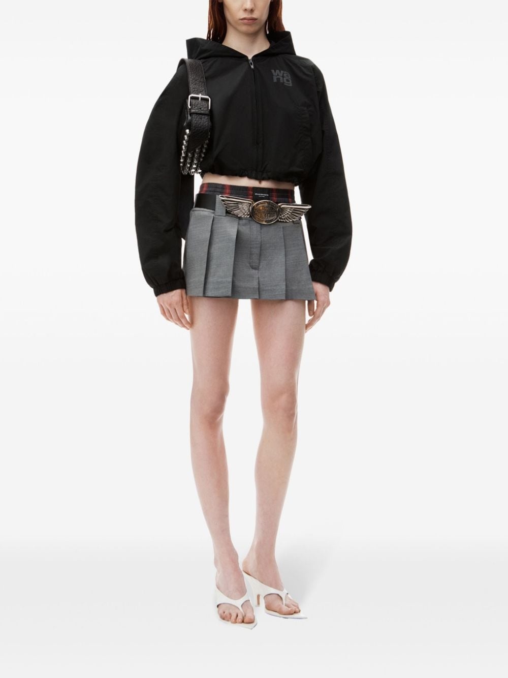 zip-up cropped jacket - 2