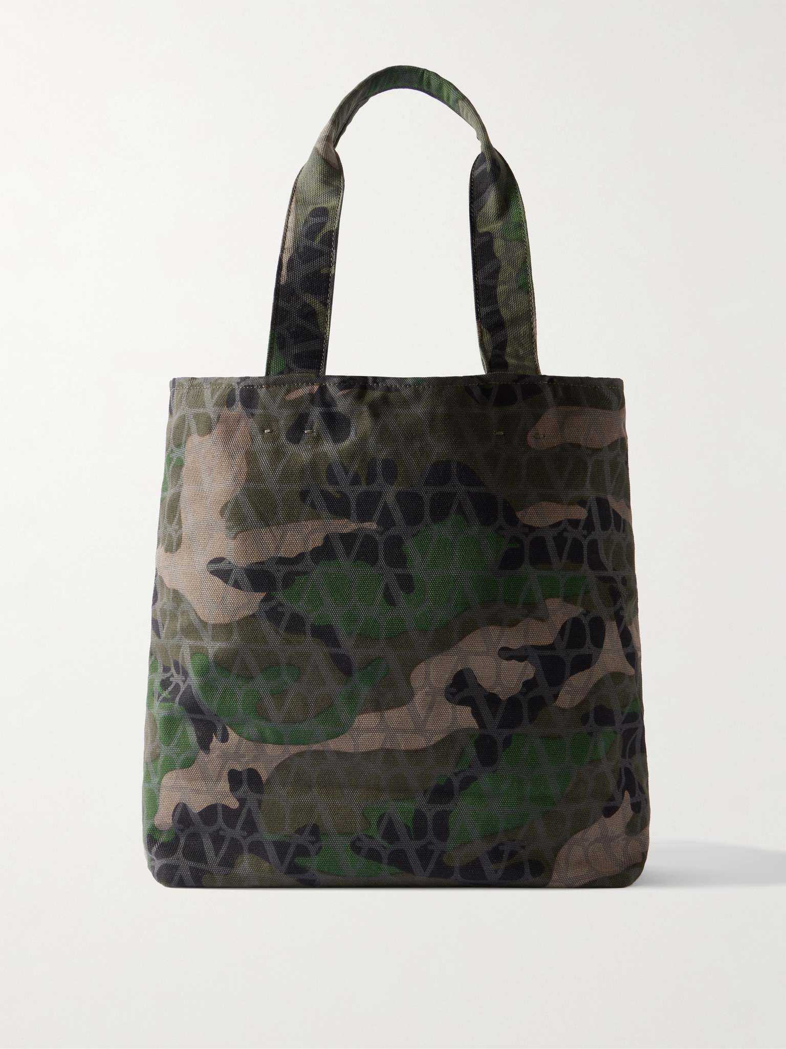 Printed Cotton-Canvas Tote Bag - 1