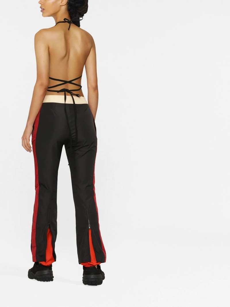 contrast-trim logo-panel trousers 4