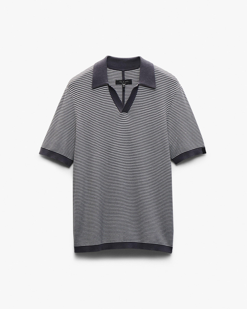 Harvey Knit Johnny Collar Polo 2
