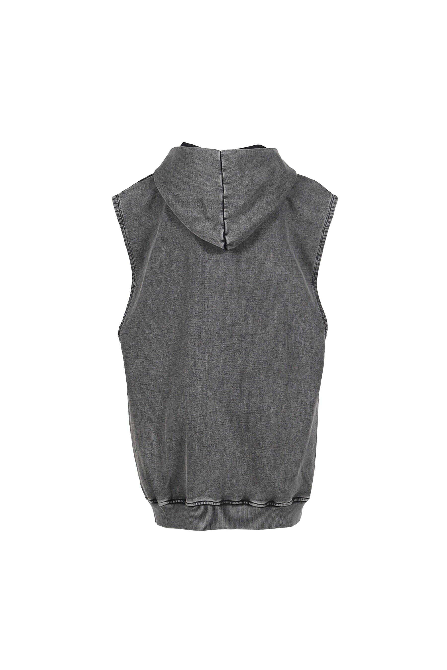 SLEEVELESS HOODIE / GRY - 2