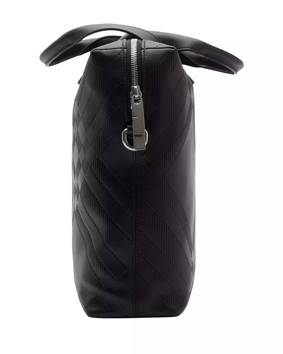 Embossed Check Briefcase - 5