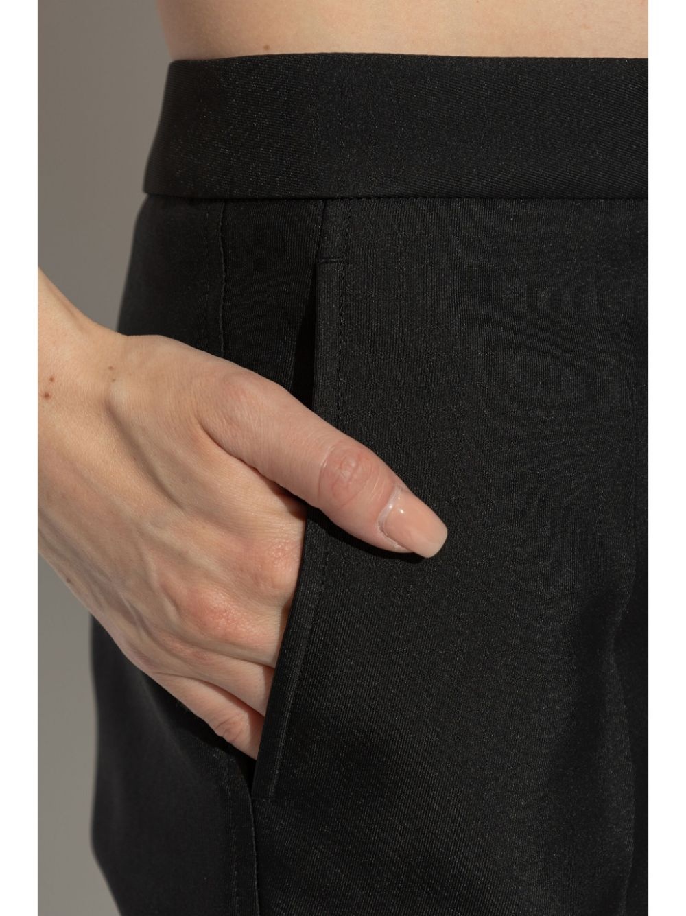 creased straight-leg trousers - 5