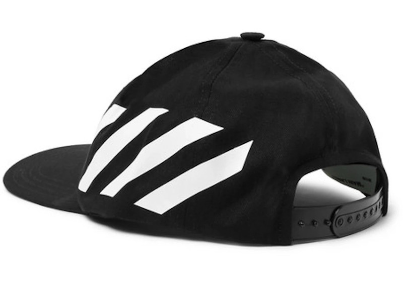 Off-White OFF-WHITE Striped Diag Canvas Hat Black/White outlook