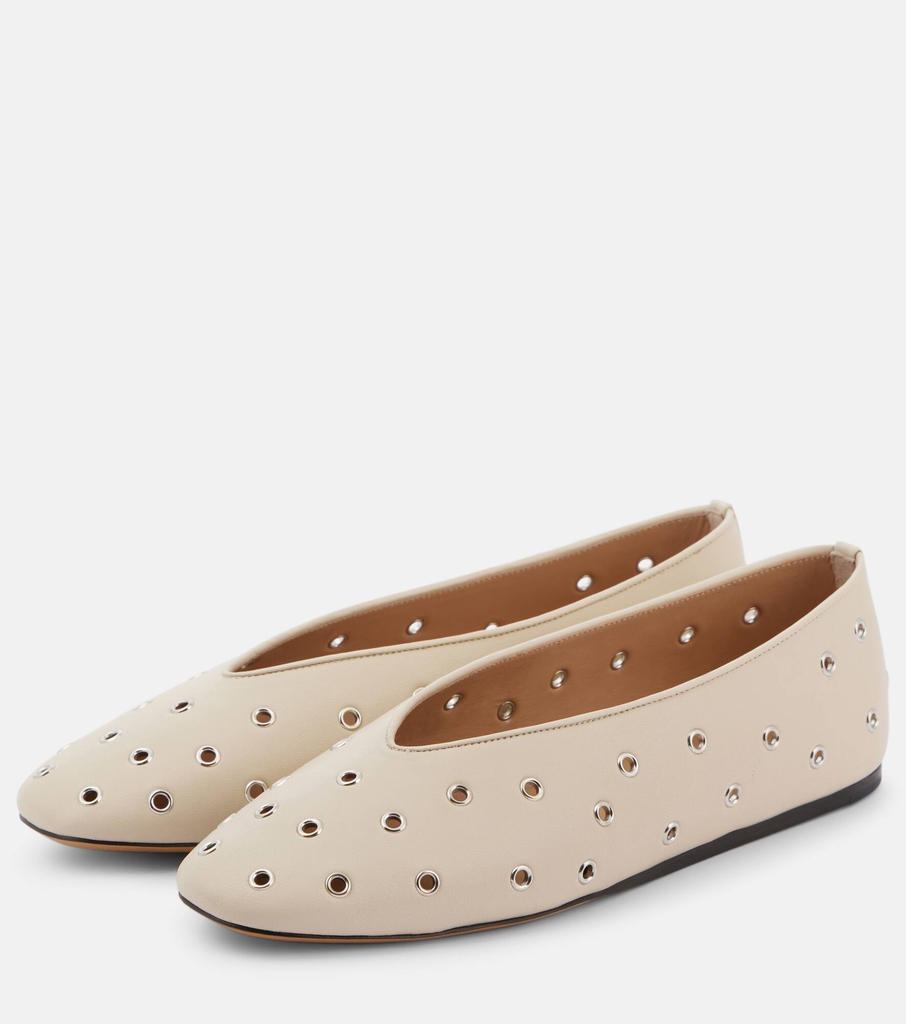 Regency studded leather ballet flats - 4
