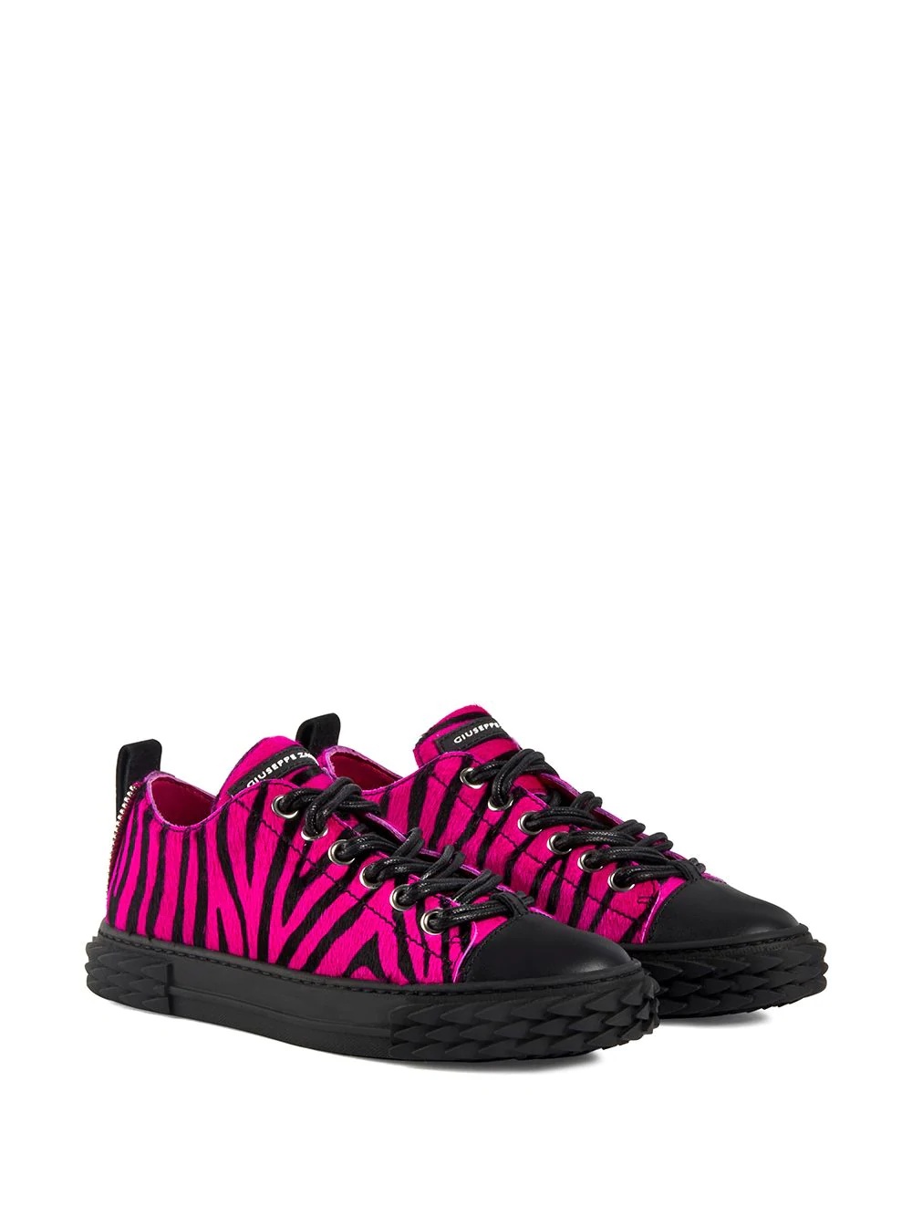 Blabber zebra-print sneakers - 2