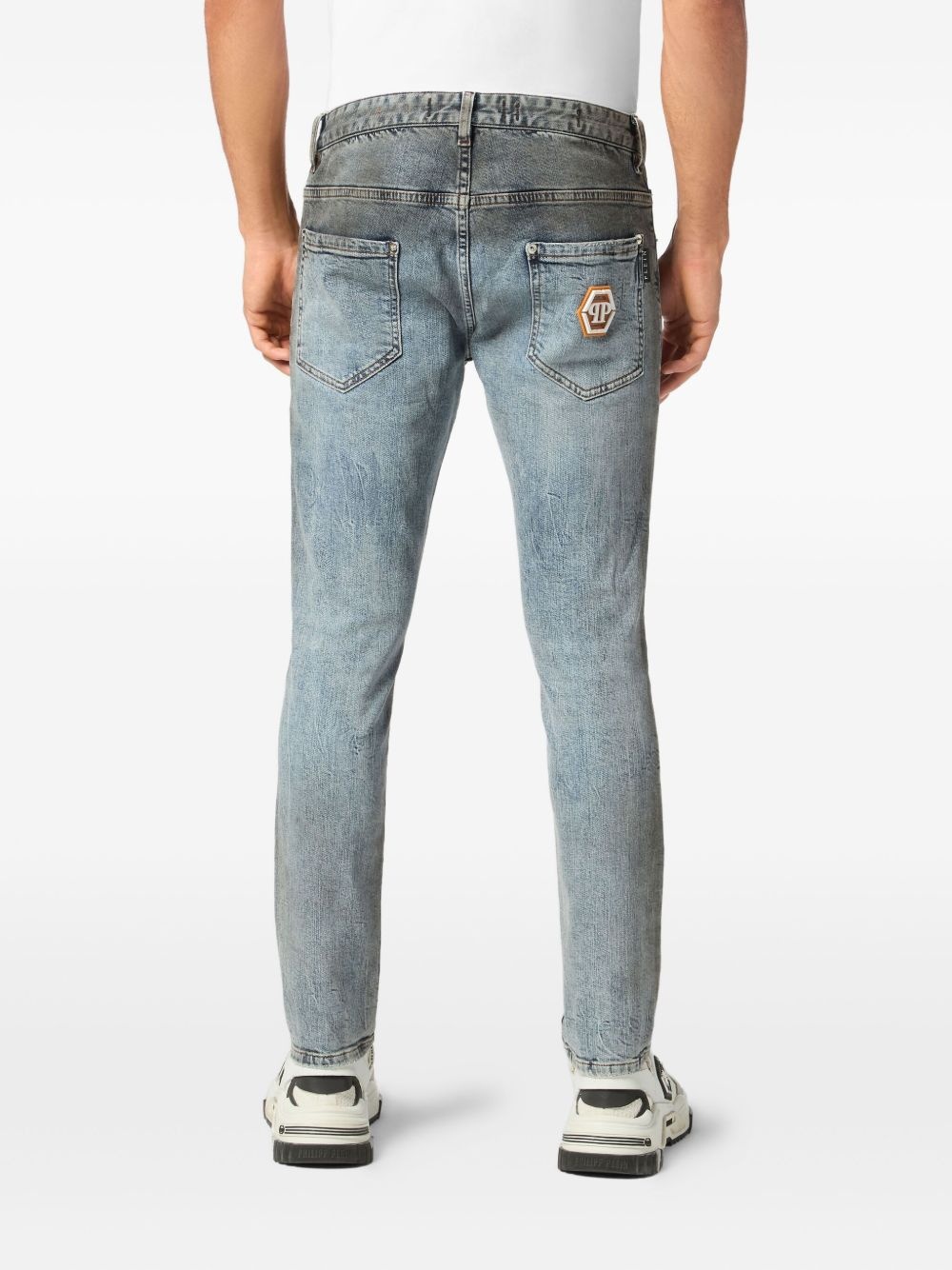 Hexagon skinny jeans - 4