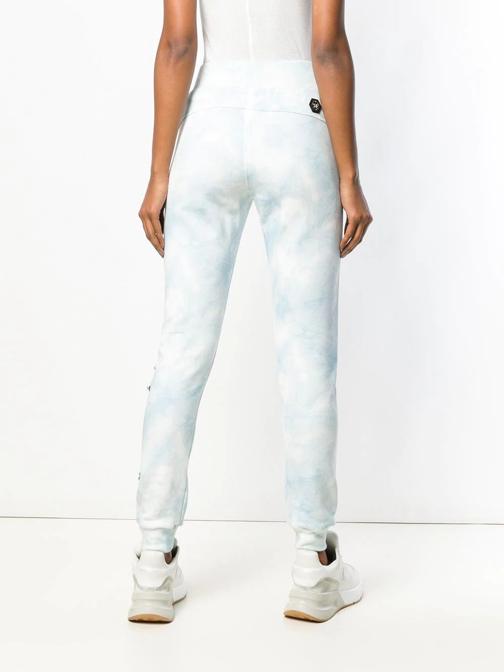 Beverly Hills crystal embellished track pants - 4