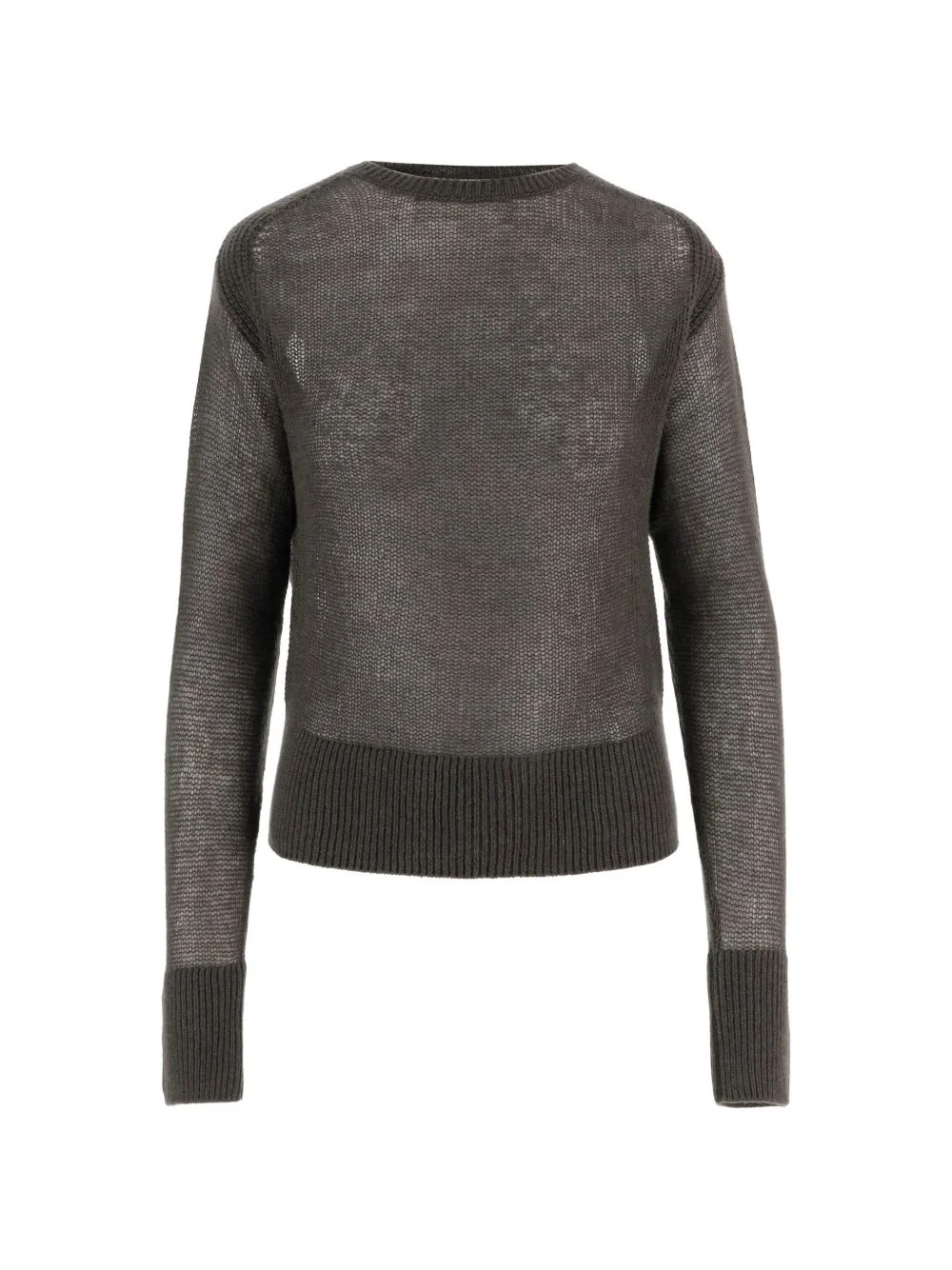 ribbed crew-neck sweater - 1
