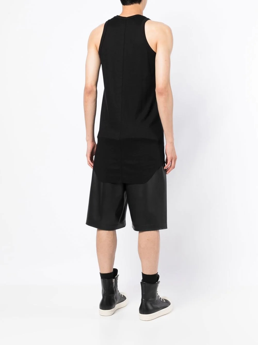 longline ribbed tank top - 4