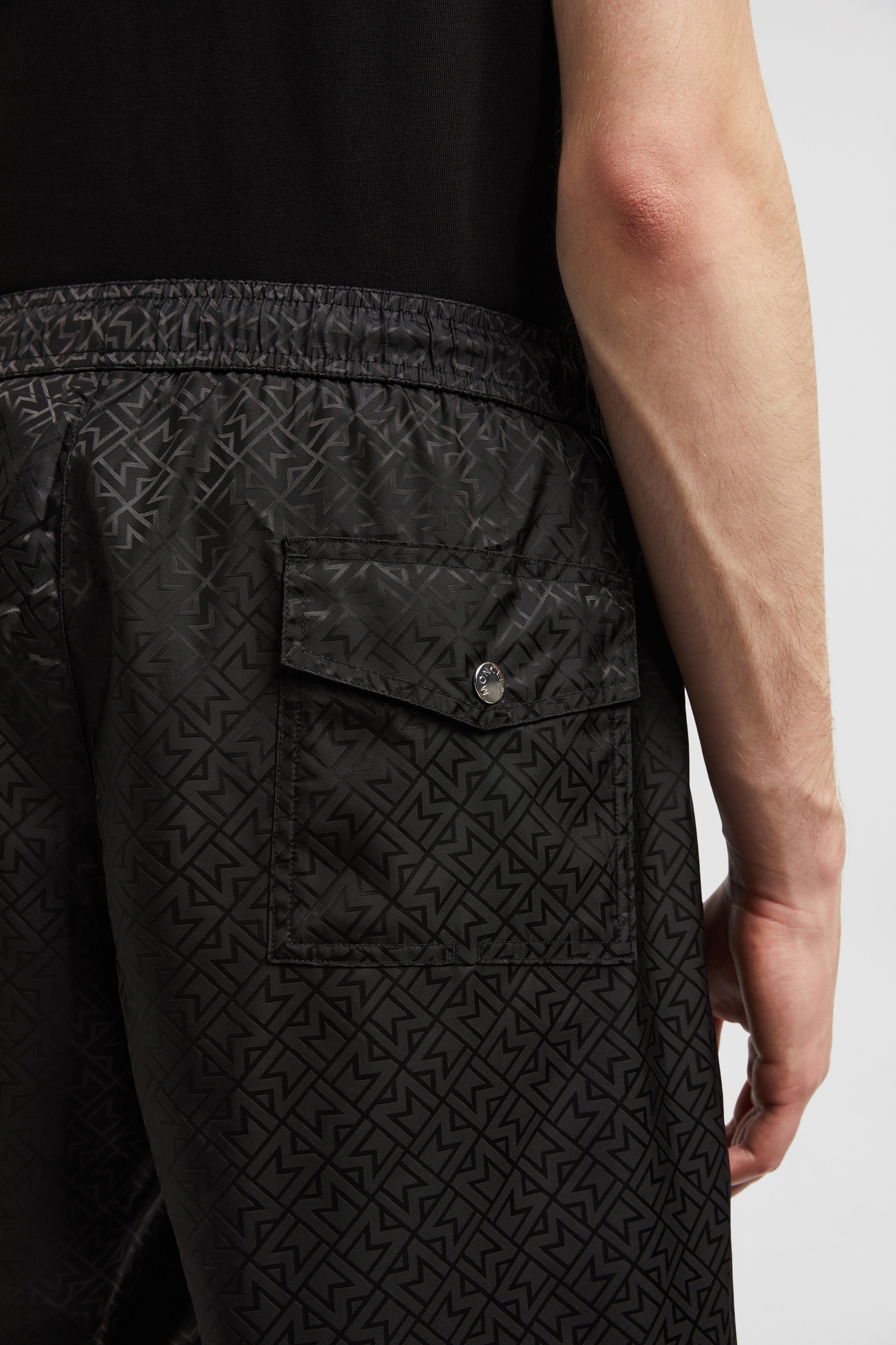 Moncler Monogram Jacquard Swim Shorts | REVERSIBLE