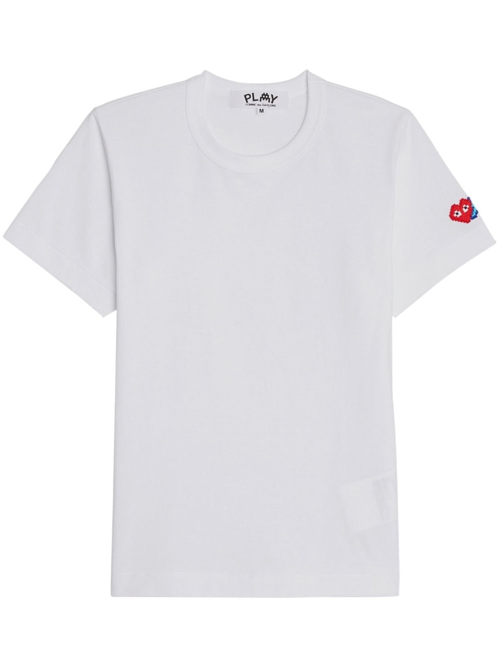 x Invader logo-patch cotton T-shirt - 1