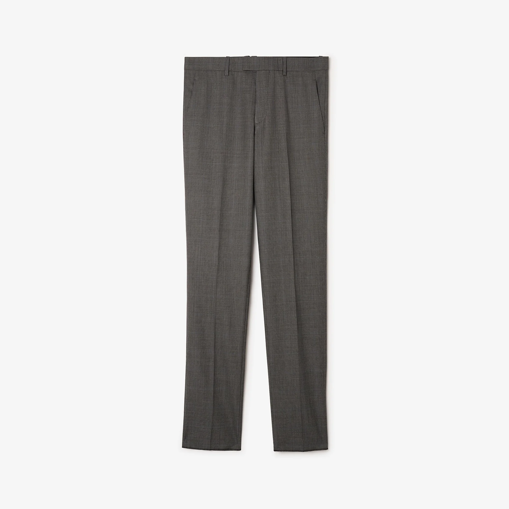 Check Wool Cashmere Bond Tailored Trousers - 1