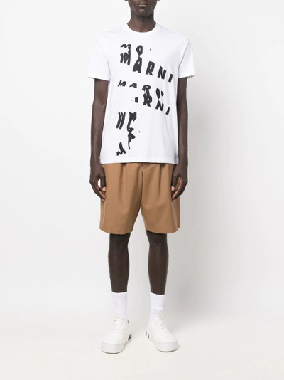 Marni abstract logo-print T-shirt outlook