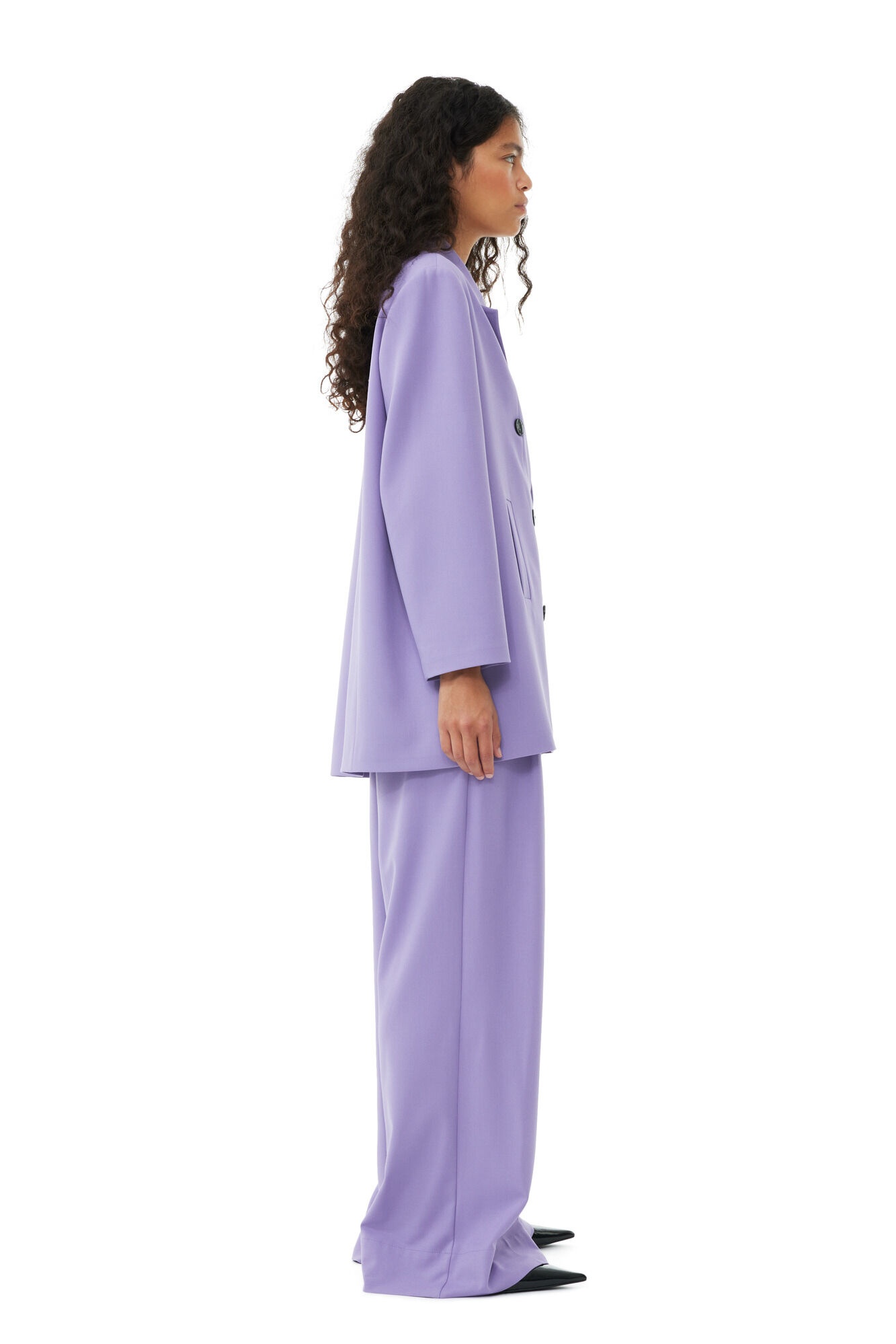 PURPLE LIGHT OVERSIZED BLAZER - 5