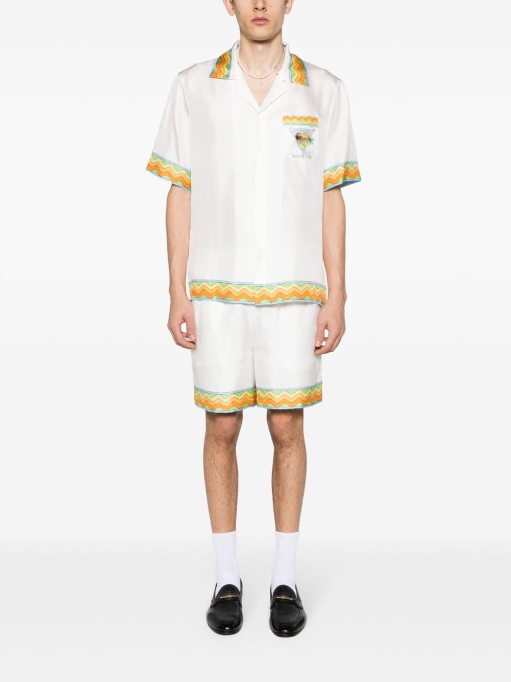 Afro Cubism silk shorts - 3
