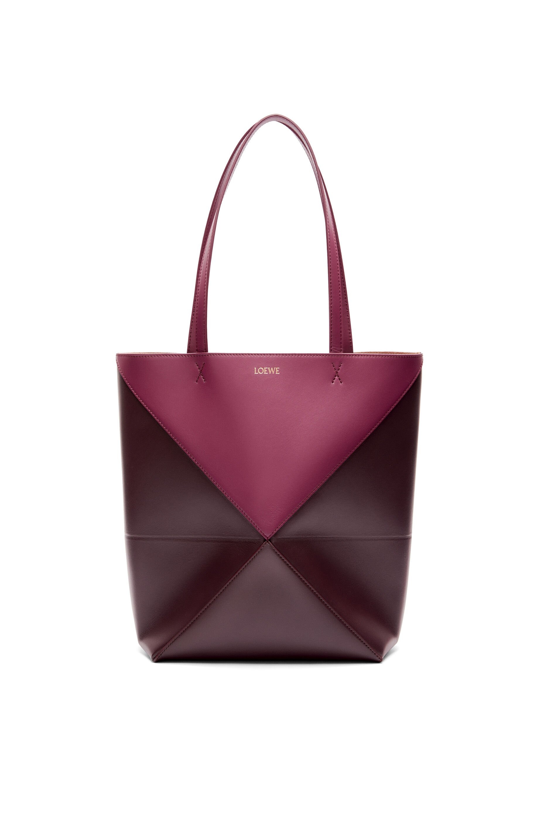 Puzzle Fold Tote in shiny calfskin - 1