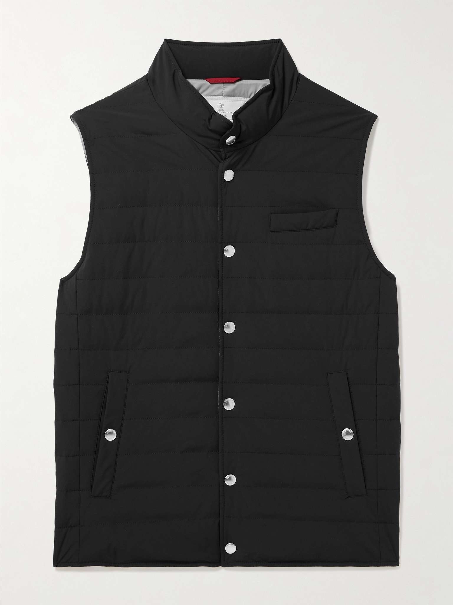 Quilted Nylon Down Gilet - 1