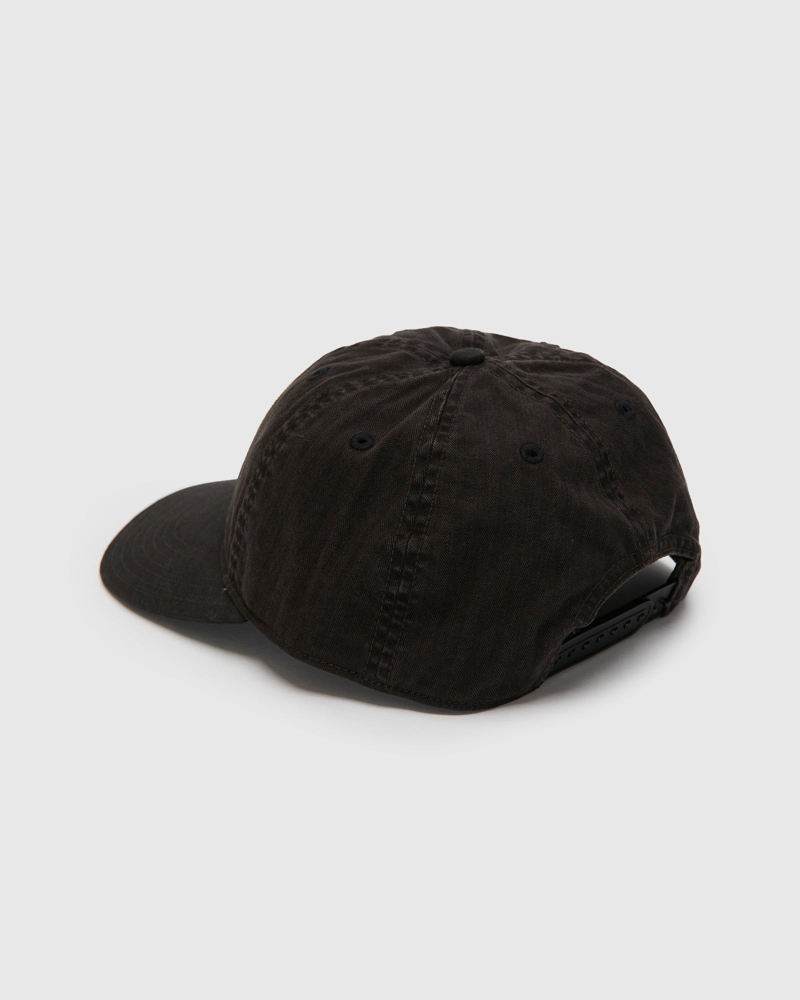 Twill Baseball Cap in Black - 2