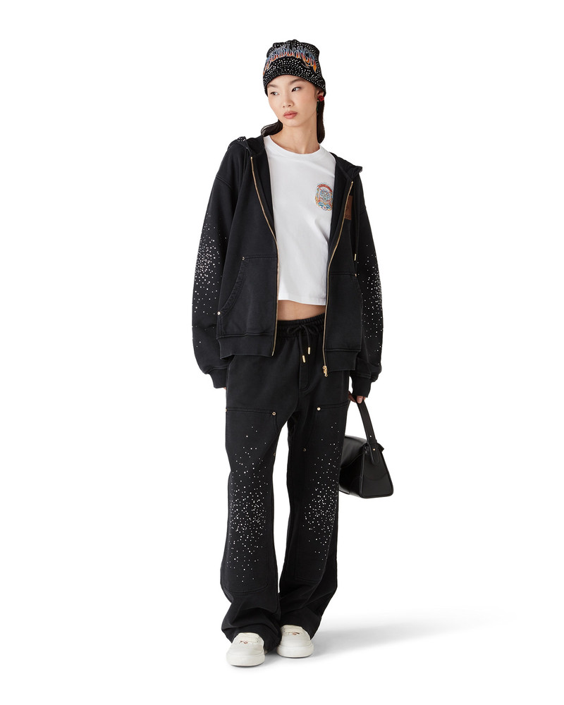 CASABLANCA La Prémonition Crystal Embellished Sweatpants | Casablanca Paris outlook