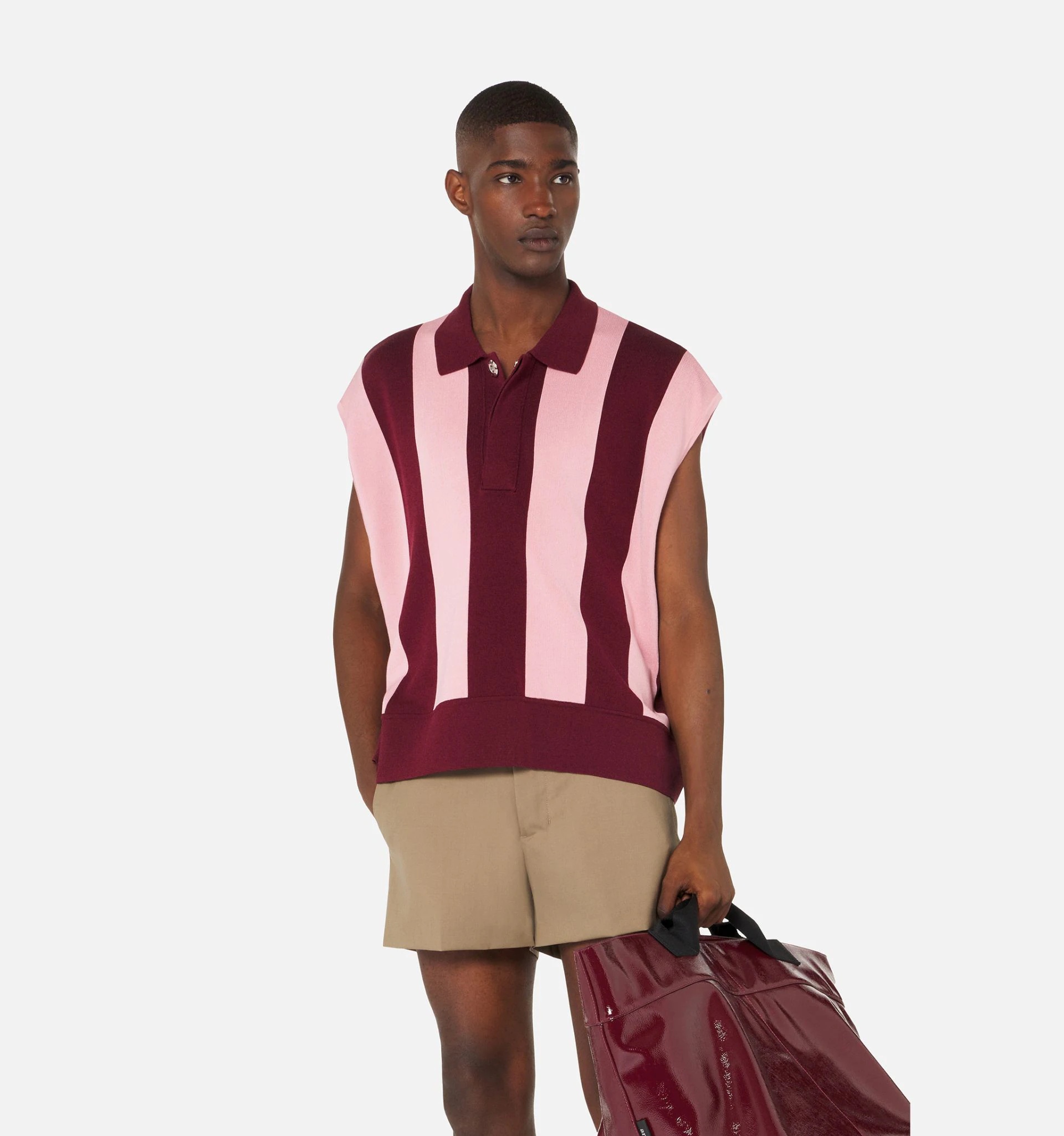 Sleeveless Striped Polo - 2