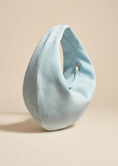 KHAITE The Olivia Hobo in Baby Blue Suede outlook