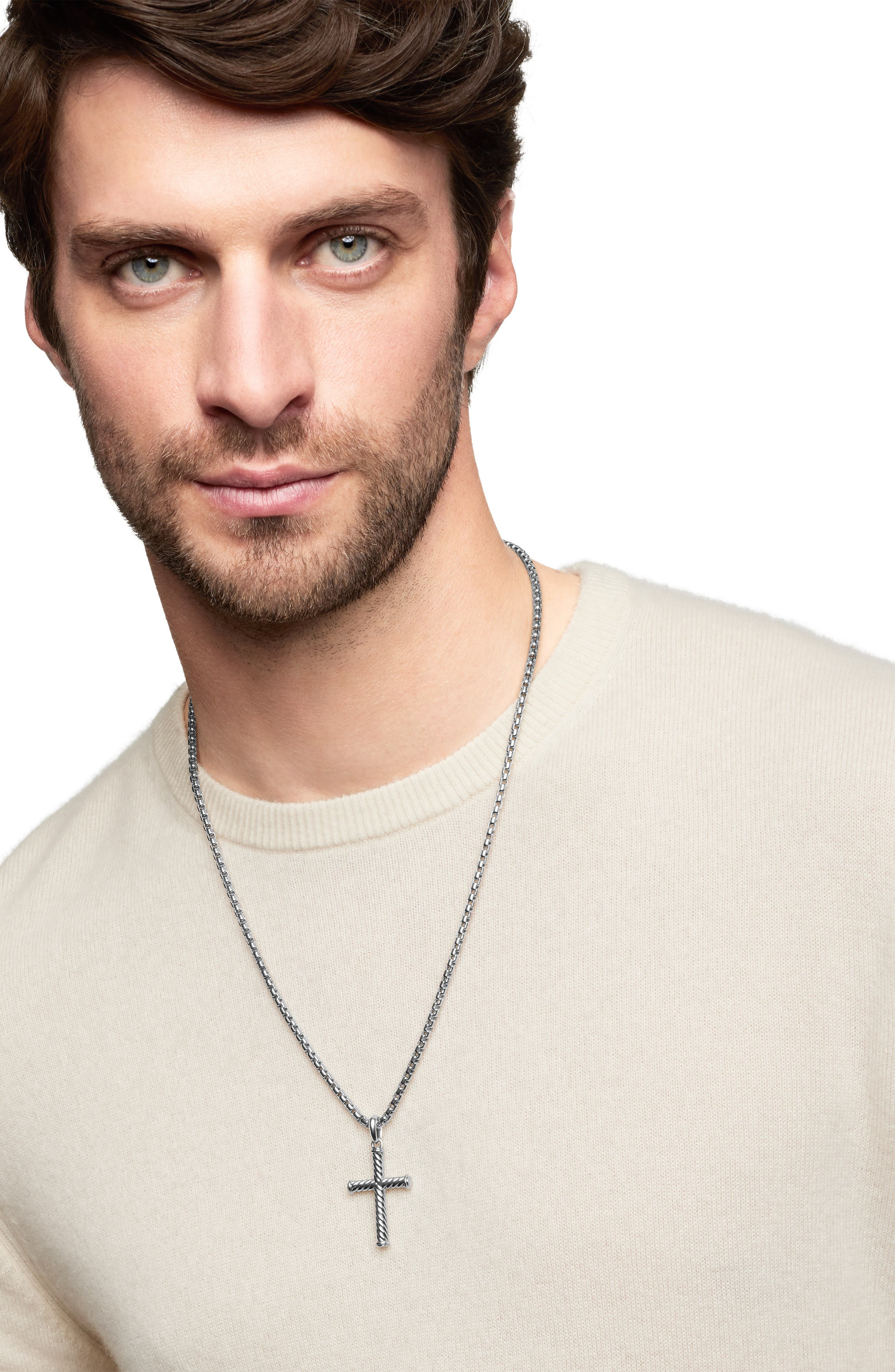 David Yurman Cable Cross Pendant in Sterling Silver, 35mm at Nordstrom - 6